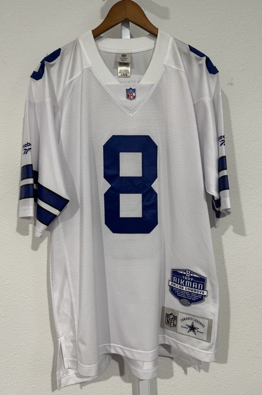 Reebok Throwback NFL Dallas Cowboys Troy Aikman Jersey Men's L *Ltd Of 364*